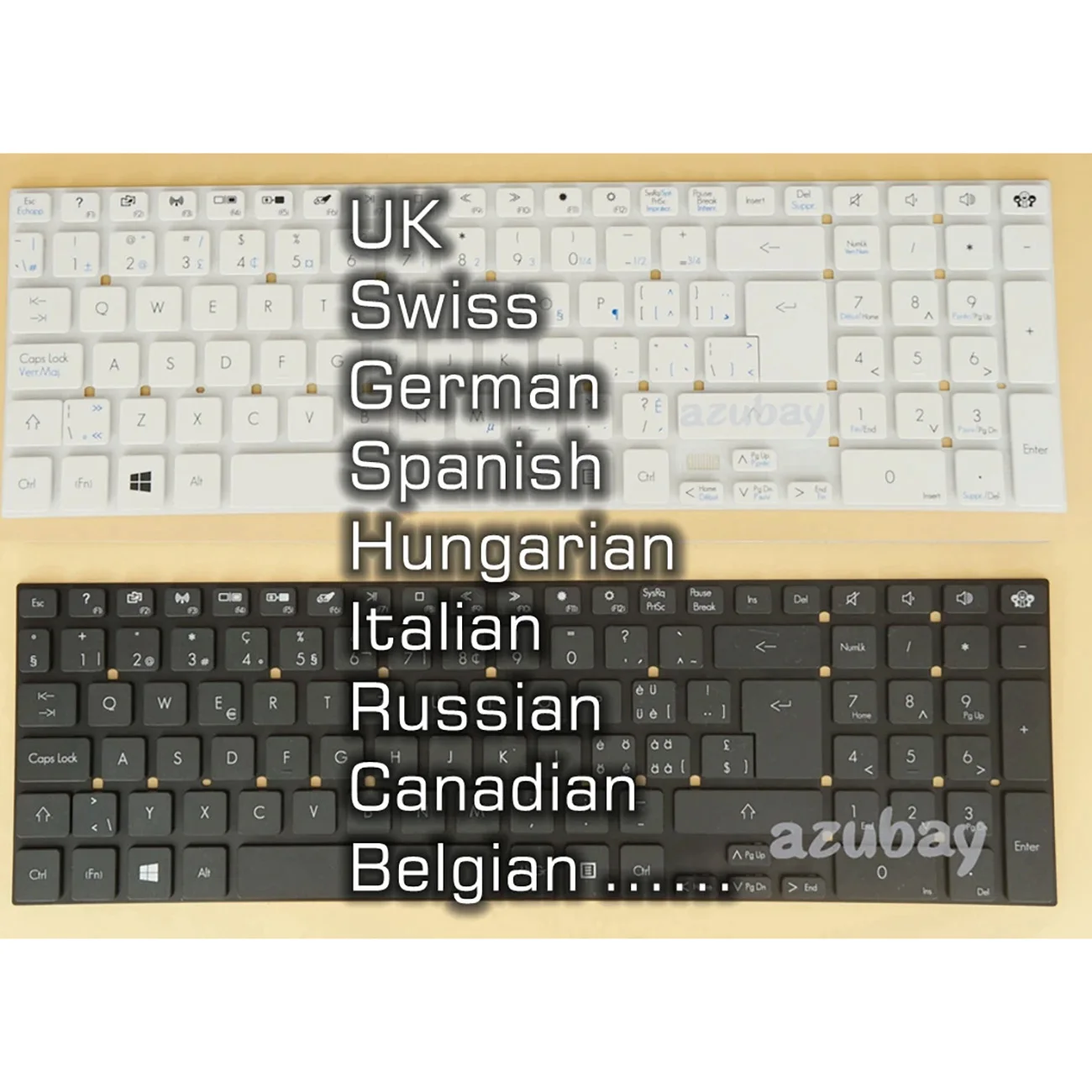 

UK Swiss German Spanish Hungarian Keyboard For Gateway NV52L NV52L02h NV52L03h NV52L06u NV52L08u NV52L15u NV52L23u NV77H P5WS0