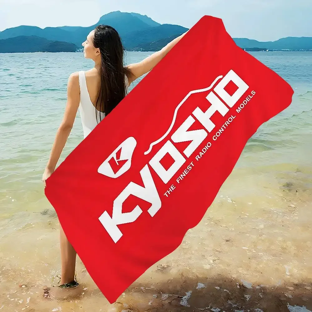Kyosho Japan RC Logo Beach Towel Colorful Bath Towels For Girl Microfiber Quick Dry Custom Sand Free Beach Yoga Spa Gym Pool