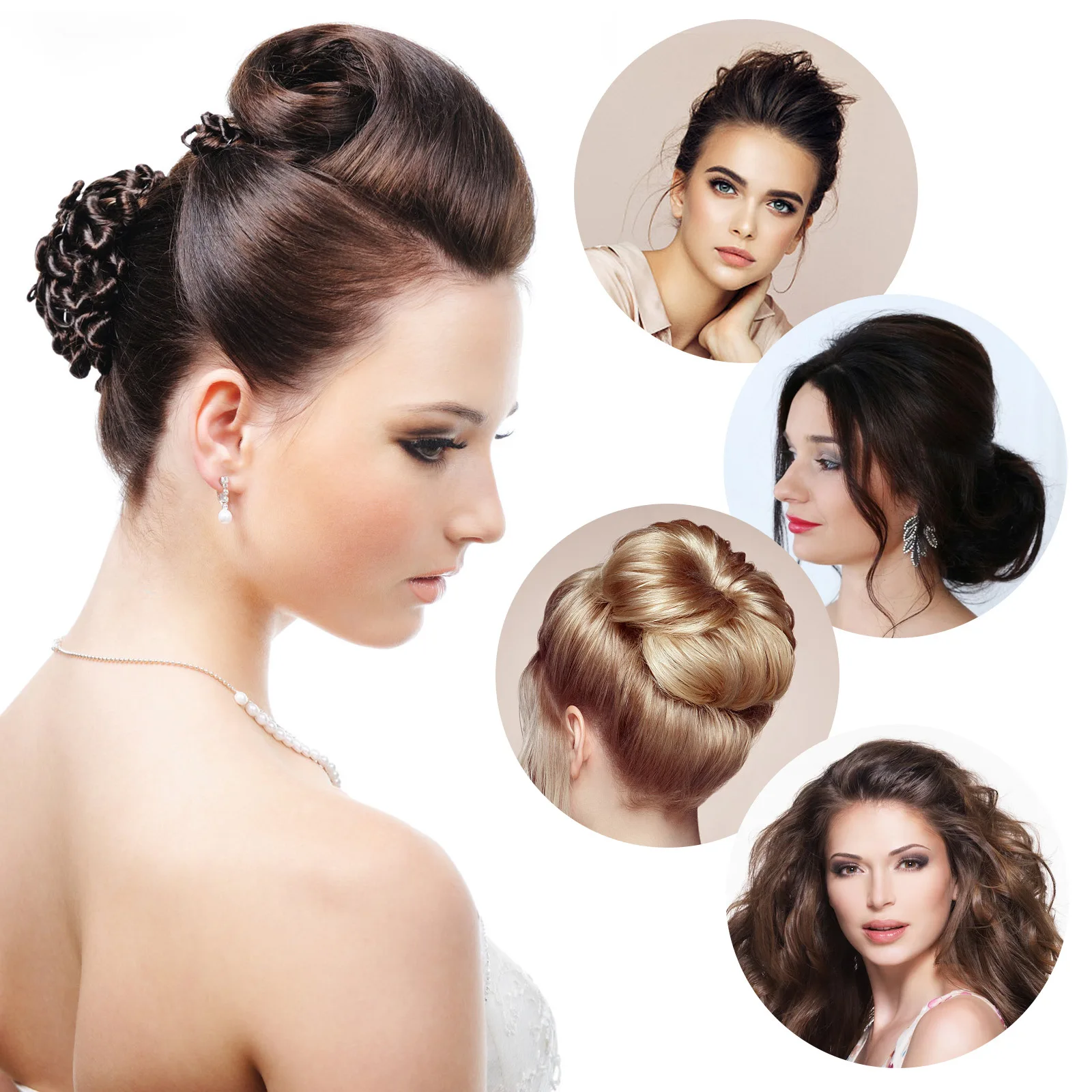 

3Pcs Hair Volume Bump Clips Insert for Women Self-Gripping Styling Tool Bouffant Updo Wedding Party Daily Use
