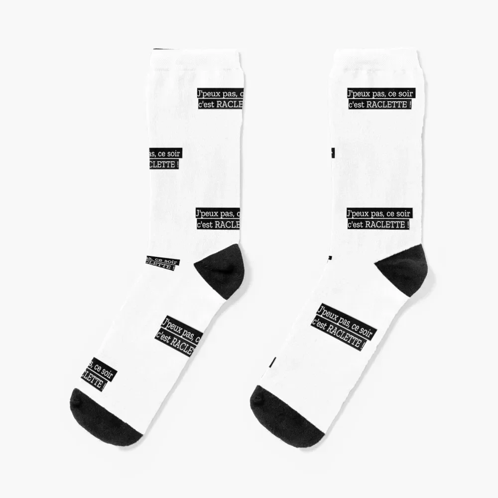 I can't tonight it's raclette! Socks designer with print Men's Socks Luxury Women's