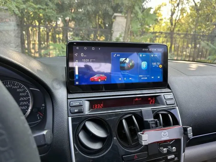 10.25 Inch QLED 8+256GB Android 12 Car GPS Navigation Multimedia Radio Player For Mazda 6 2004 - 2015 Carplay 4G Android Auto