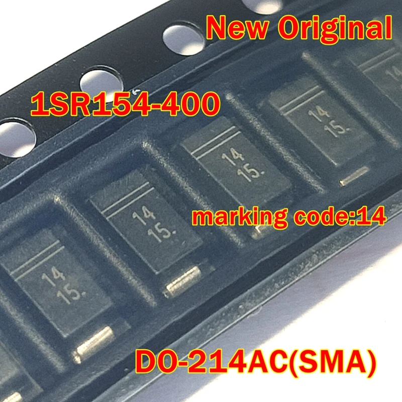 10pcs to 1000pcs 1SR154-400TE25 1SR154-400 DO-214AC(SMA) New Original marking code:14 Rectifier diode