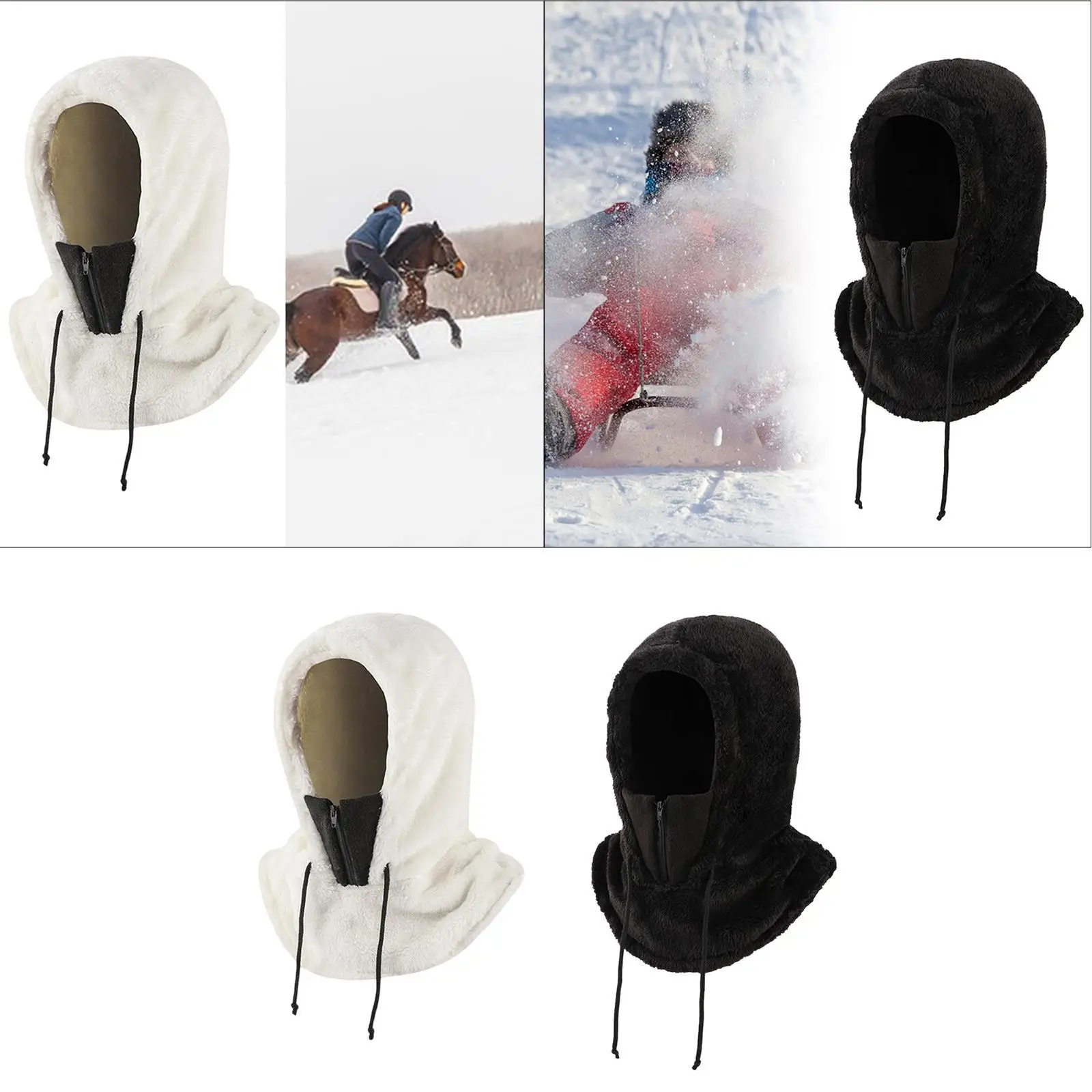 Hood Ski Mask Cap Winter Thermal Balaclava for Climbing Camping Motorcycle