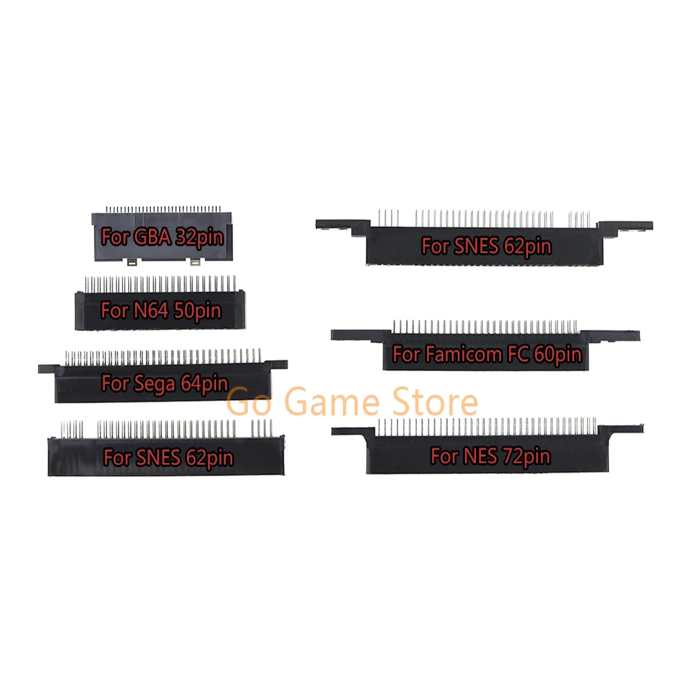 For GBA 32pin For N64 50pin For Sega 64pin For Famicom FC 60pin For NES 72pin For SNES 62pin Connector Slot Socket