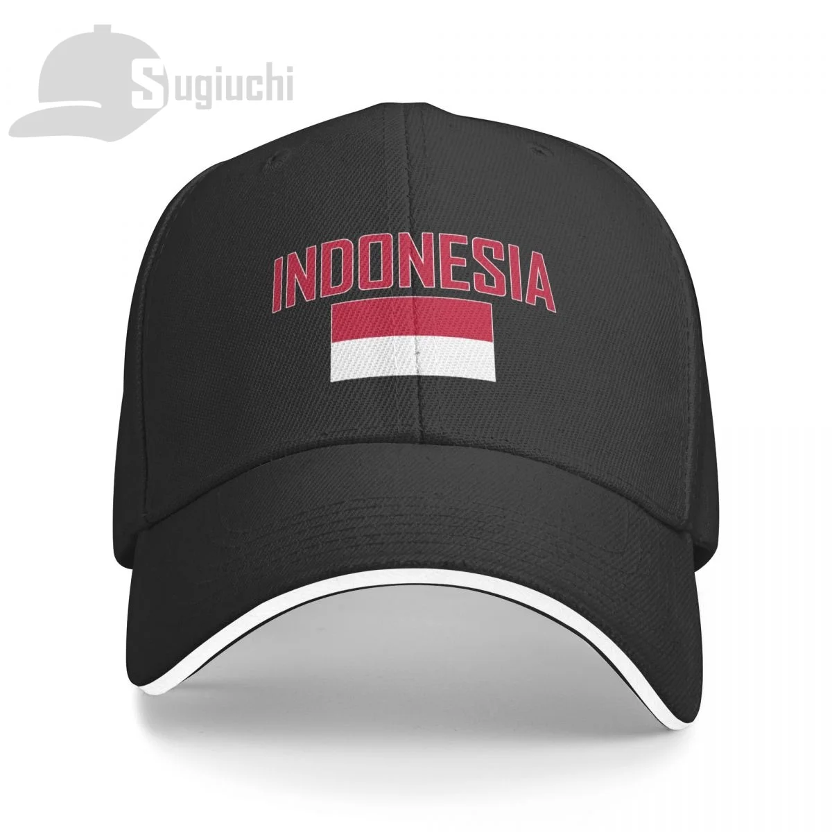 INDONESIA Flag With Letter Baseball Cap Men Women Summer Unisex Hip Hop Caps Cotton Snapback Golf Hat Fishing Caps