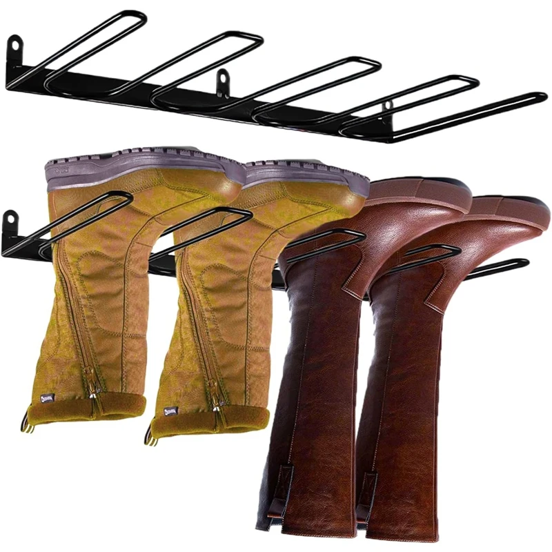 Boot Rack Wall Mount - Space Saving Boot Racks Organizer Tall Boots Storage for Cowboy Shoes-AD23 view 6