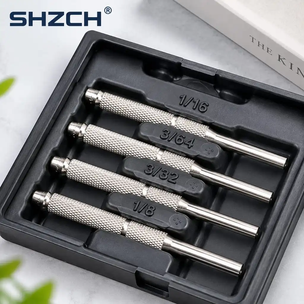 21PCS Punch Tool Set Double Sided Copper Hammer Punching Kit Mechanical Maintenance Tools Chisel Pin Puncher Set
