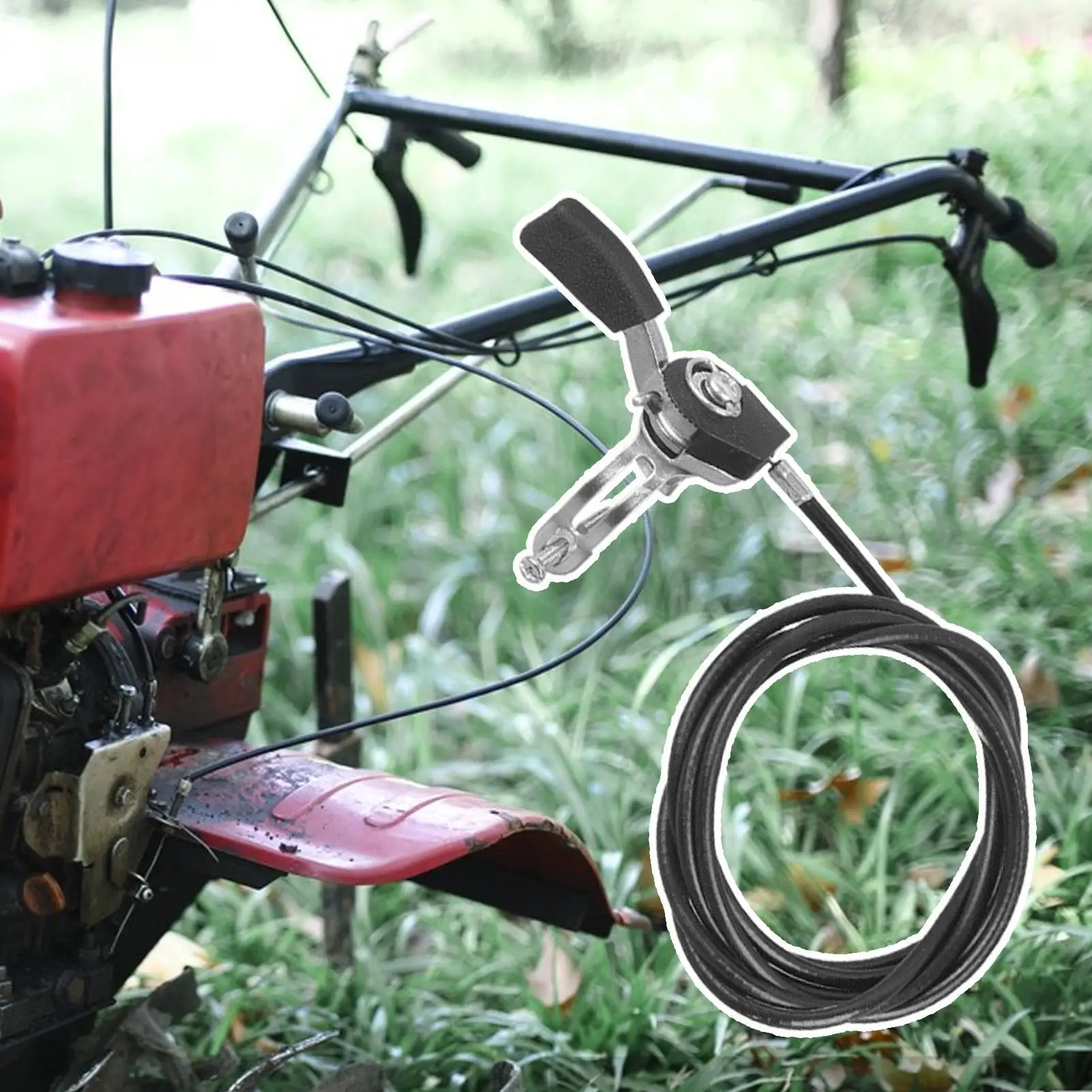 Throttle Cable Kit Anti-Slip Oil Valve Accessories Throttle Cable Set for Truck, Trailer, Motorcycle, Boat, Tillage Machine