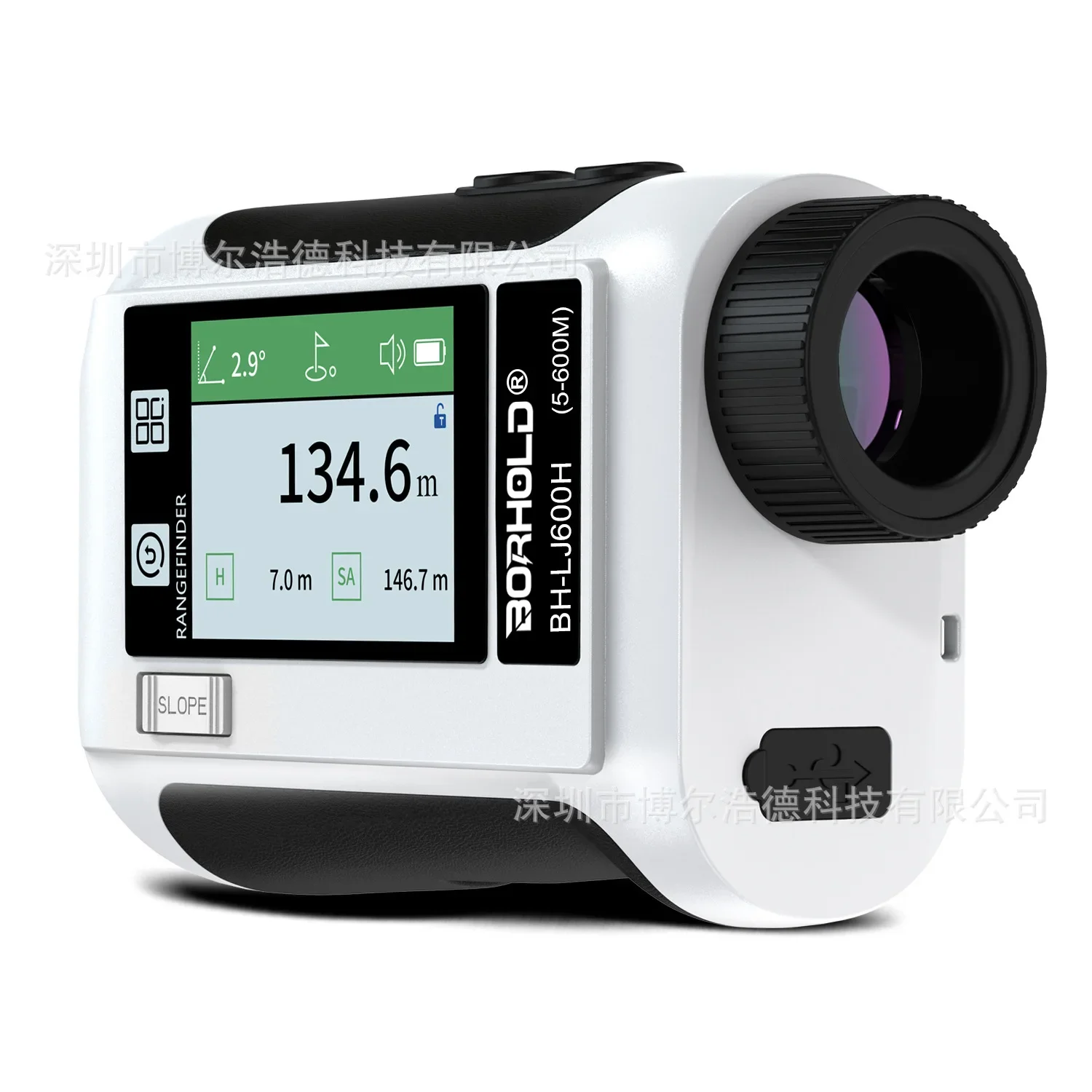 Golf Laser Rangefinder Outdoor Sports Engineering Measurement Side Touch Display with Voice