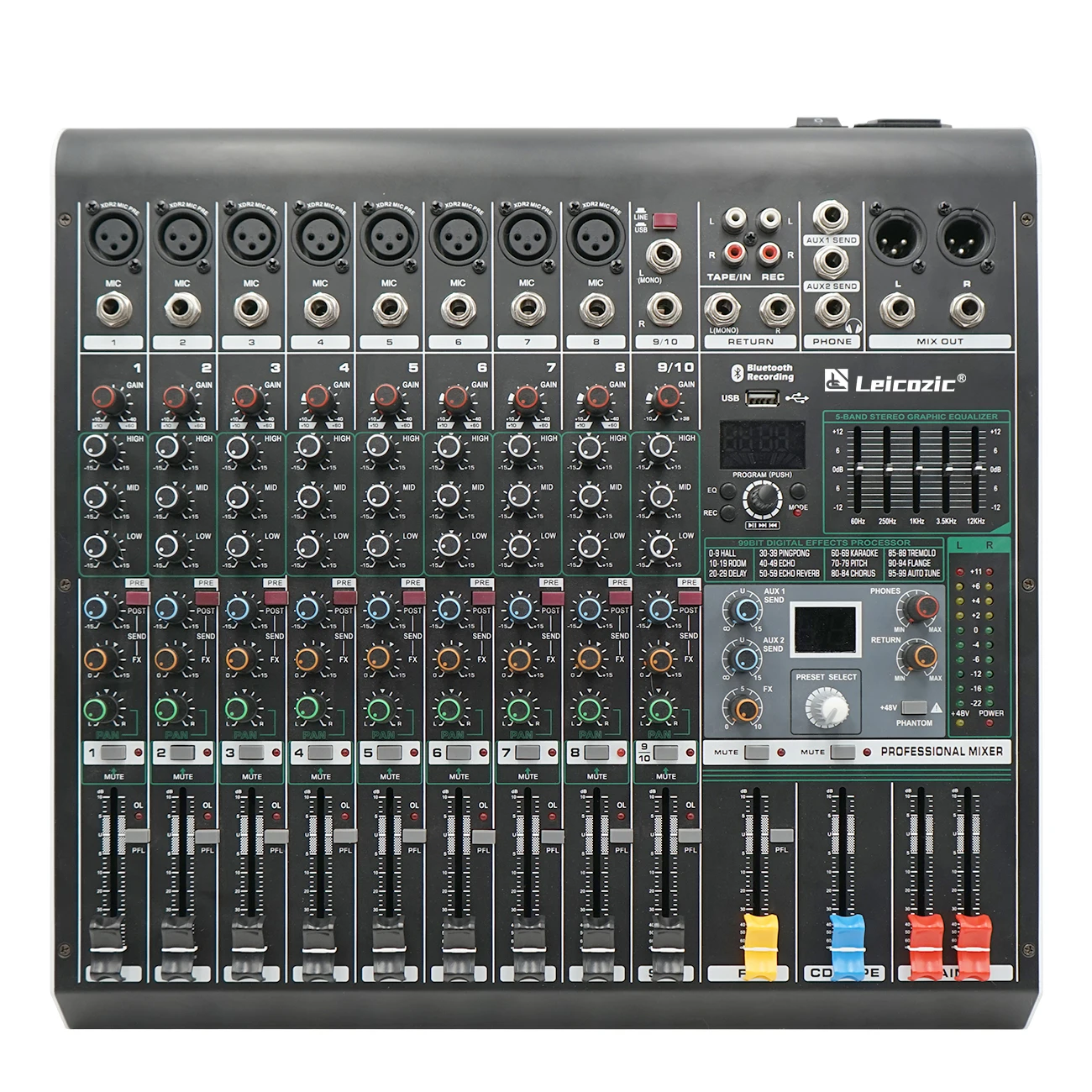 Konsola miksująca Leicozic MX8 – Audio Music Equalizer recenzja i cena