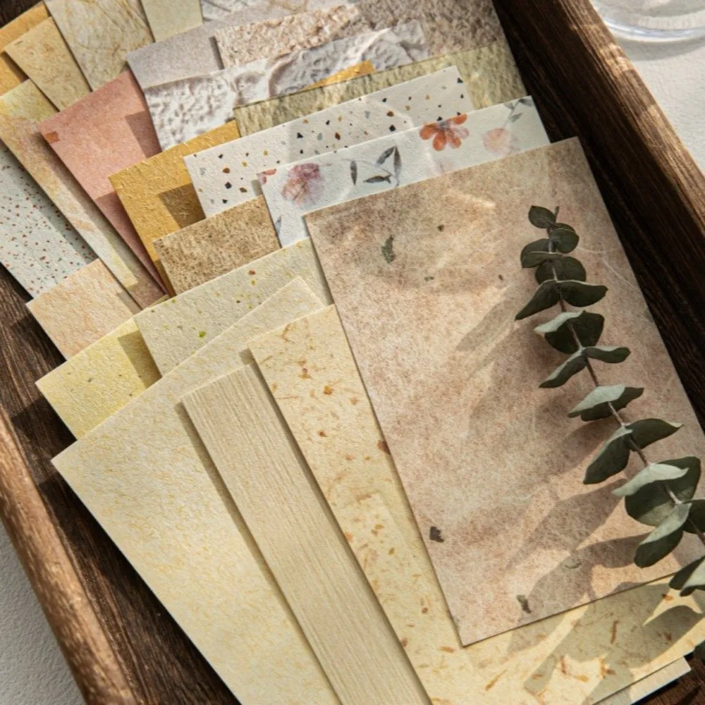 New Morandi Pastel Texture Scrapbook Decoration Paper Decorative Craft Paper Memo Pad DIY Planner Sticker Journal