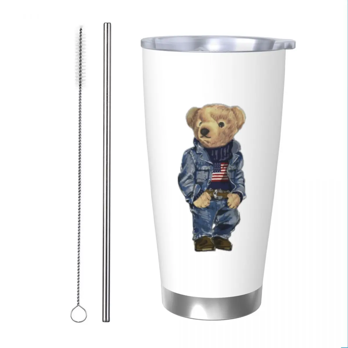 Ralph Bear 20oz Cup Large Capacity Car Mug Leak-proof Juice Coffee Cup Food Grade