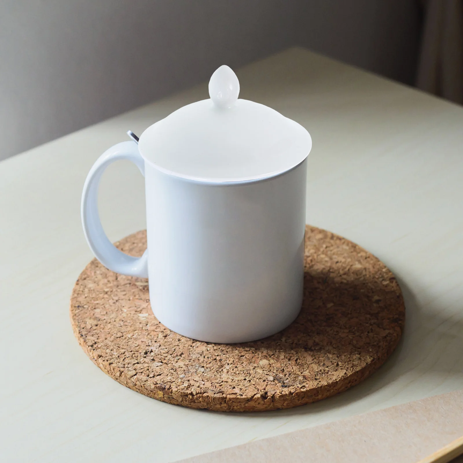 

Ceramic Tea Cup Lid Universal Replacement Splash Resistant Elegant Mug Cover Fits Various Mugs Teacup Accessories