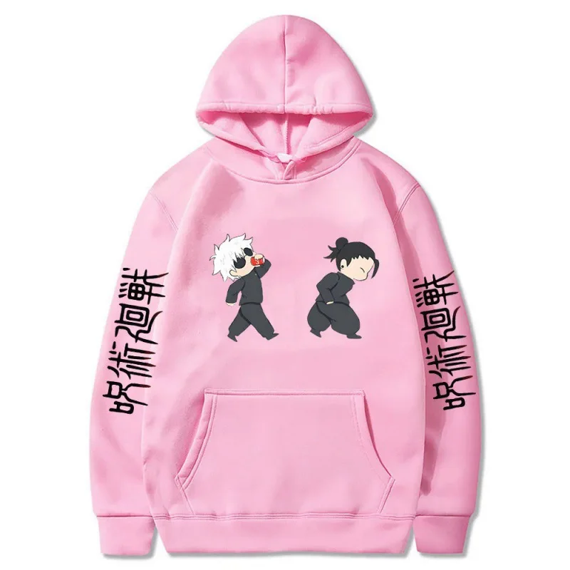 Lead anime Kaisen hat men and women Jujutsu sweater Satoru Gojo cartoon print sweater Beautiful sweater plus size casual fall/wi