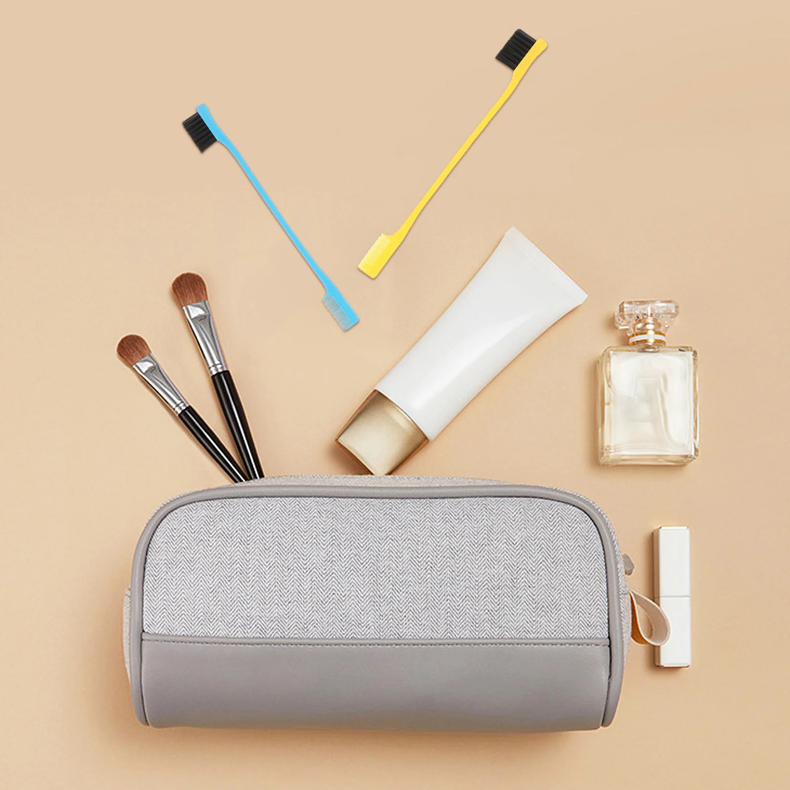 

10Pcs Eyebrow Brush Comb Set Dual Tip Multi-Purpose Eyebrow Lash Comb Brow Grooming Makeup Brush Brow Hairline Combs