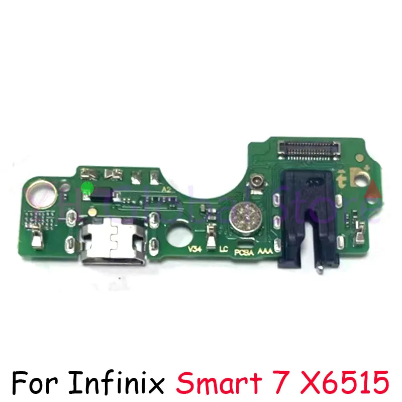 For Infinix Smart 3 4 4C 5 6 7 HD X627 X653 X657 X6511 X6512 X6823 X6515 USB Charging Board Dock Port Flex Cable Repair Parts