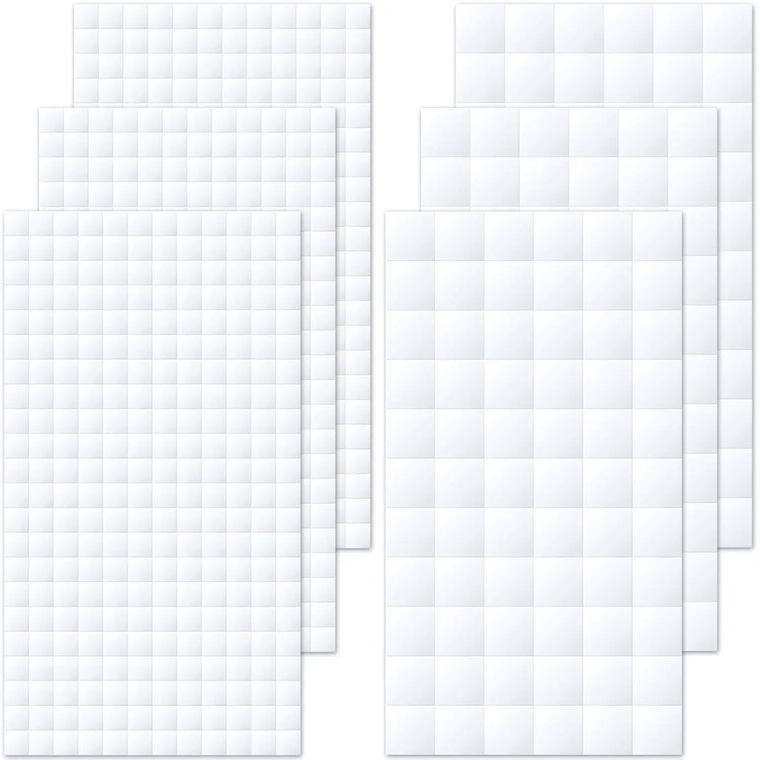 

990pcs Double Sided Foam Adhesive Squares, 2 Sizes (12mm & 6mm) for DIY Arts & Crafts
