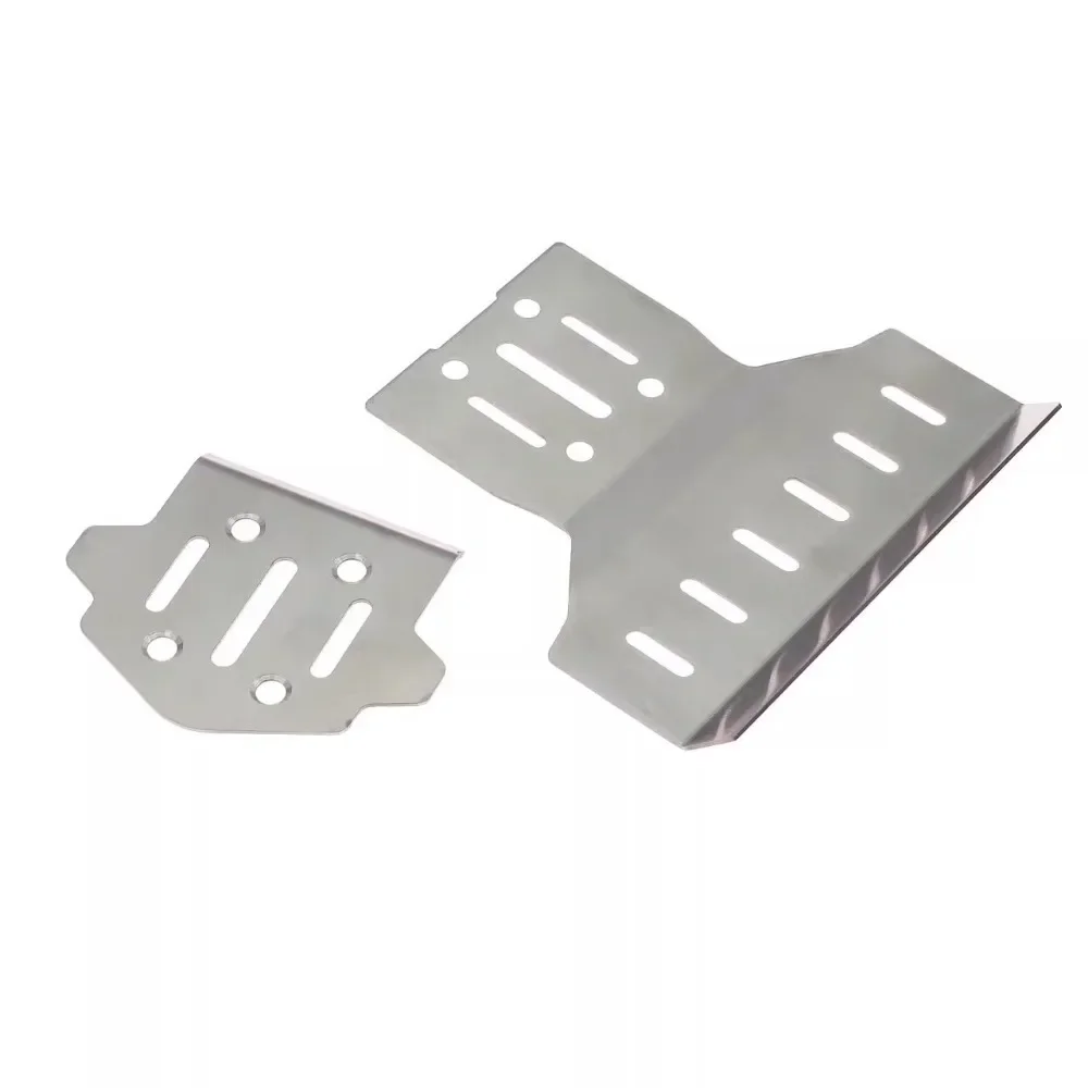 MJX 7303 1/7 RC Car Spare Parts Rally Car Front and Rear Guard Plate Bottom Protection Metal Armor 7303 Chassis Armor