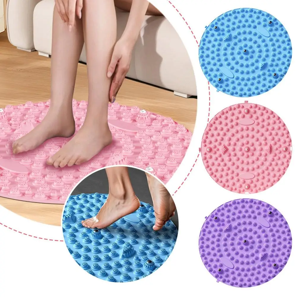 Foot Yoga Massage Acupressure Board Mat Relaxation Stone Massage Mat Massage Mat Pad Fatigue Acupoint Feet Anti Walk L9U8