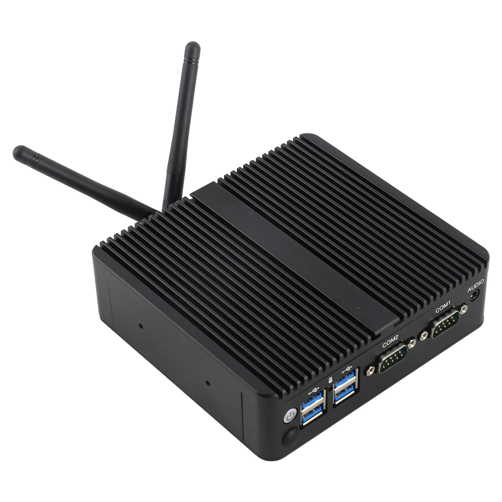 Para Win Mini PC Mini PC CPU J4125 DDR4 8G PC Industrial sin ventilador con puertos LAN Gigabit dobles a prueba de polvo para Win 7 10 Mini PC