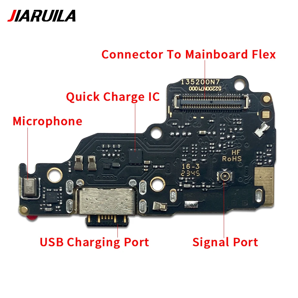 New For Xiaomi Redmi Note 13 Pro 4G 5G Plus USB Charging Board Dock Port Connector Flex Cable Repair Parts Replacement