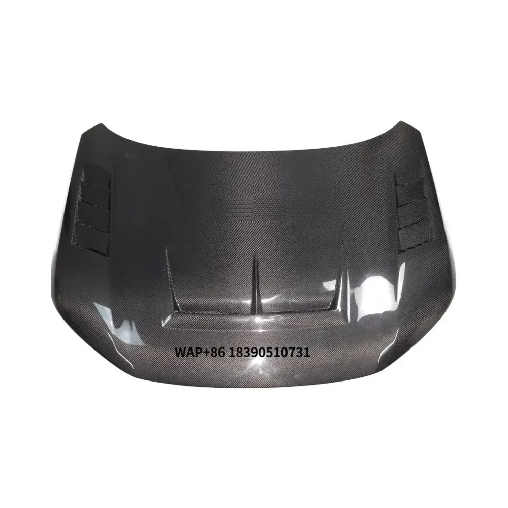 MU style For  for Civic FL5 Type R Car Engine Hood Cover carbon fiber