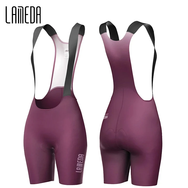 LAMEDA Summer Women Cycling Bib Shorts 3D Padded MTB Bicycle Shorts with Shoulder Straps Bike Biking Bib Shorts Pants Quick-Dry