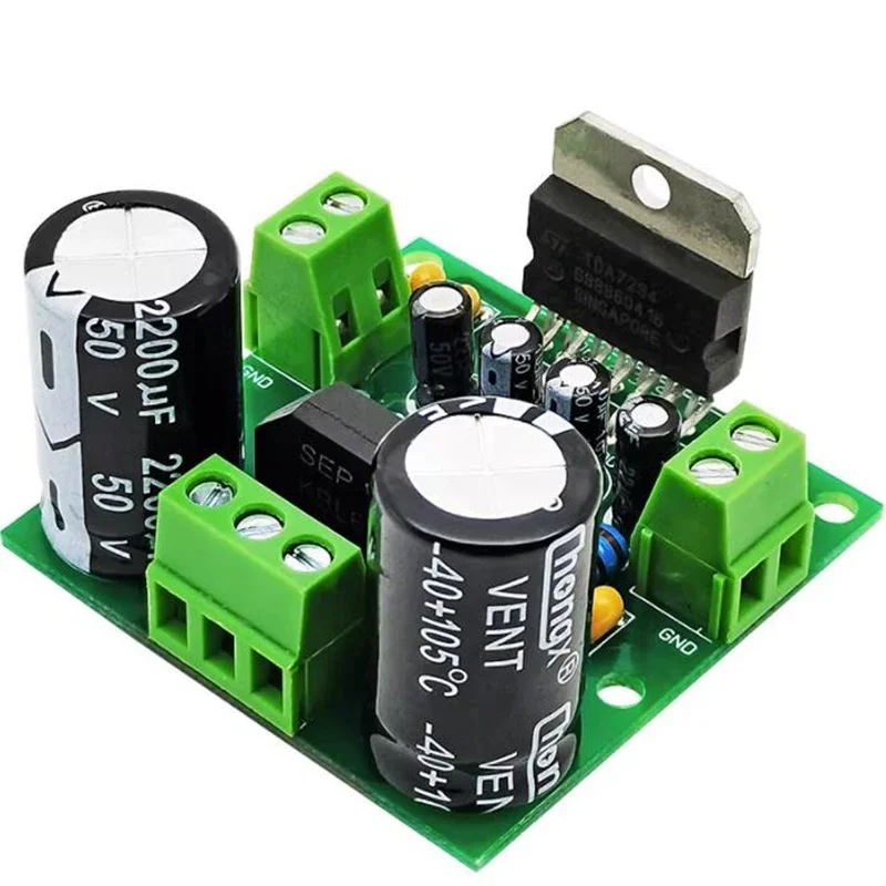 Placa Amplificador De Potência Digital, Módulo Amplificador De Áudio De Canal único, Alta Potência, Dual 12-32V, 100W, TDA7293, 7294, DIY Speaker