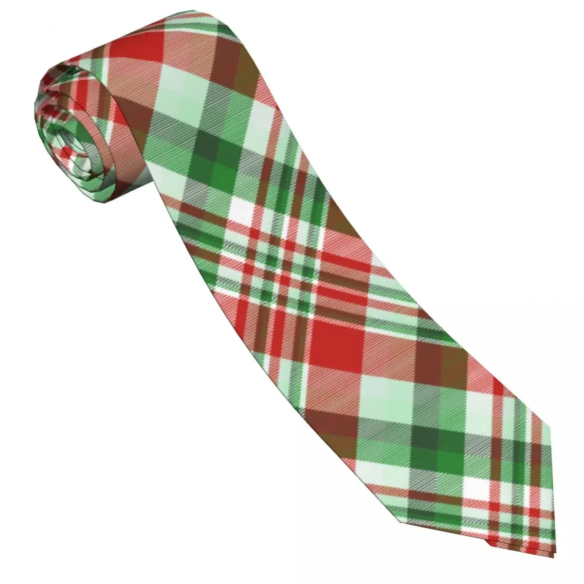 Tie For Men Formal Skinny Neckties Classic Men's Christmas Plaid Check Pattern Wedding  Gentleman Narrow