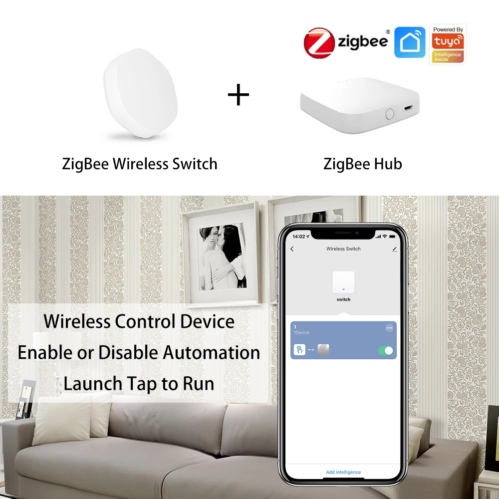 ZigBee 3.0 pulsante Wireless telecomando Swtich Bell SOS Tap Home miglioramento automazione pannelli a parete Tuya Smart Life Smartlife