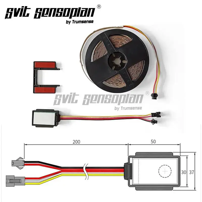 

Светодиодная лента Trumsense Water Flow Светодиодный сенсорный переключатель зеркала WS08DL-S2-BW Управление скоростью работы с 5 м WS2811 Светодиодная лента с проточной водой