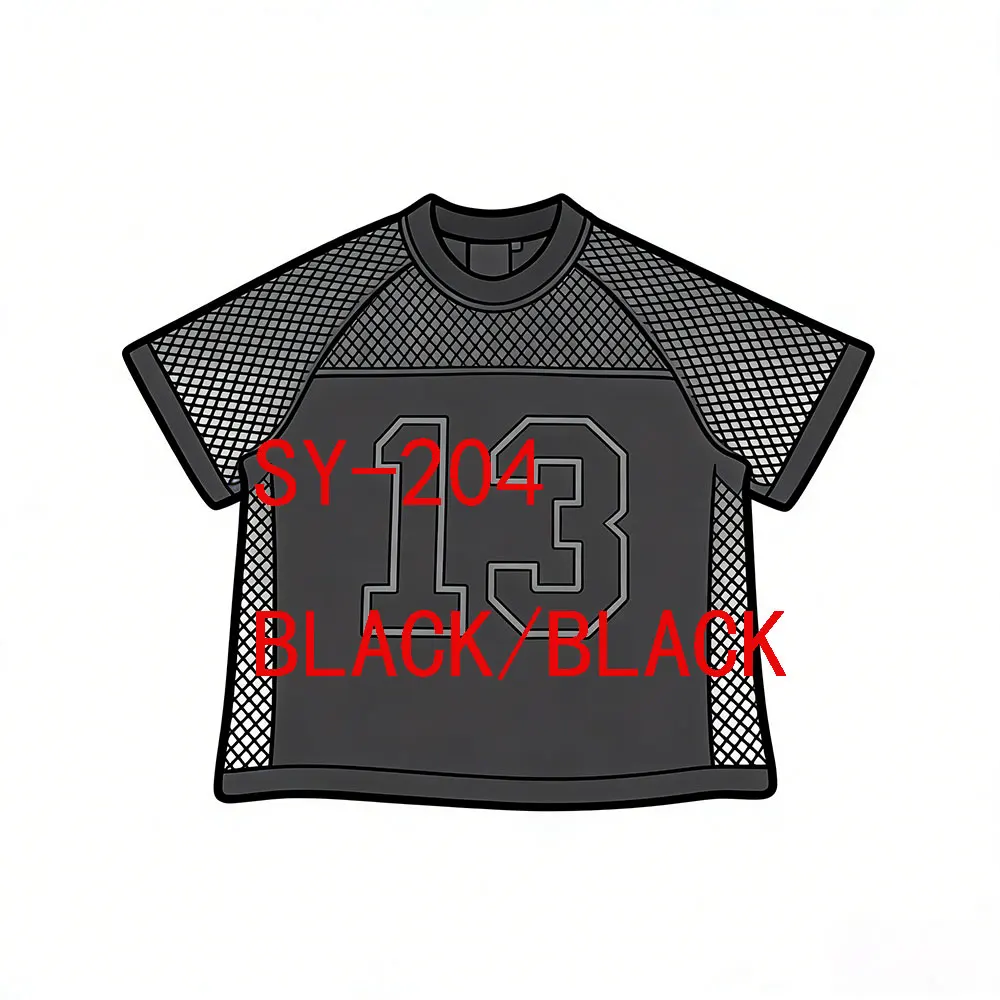 SY-204 Unisex Cotton Short Sleeve Tee Jogger T-shirt Summer Tracksuit Top BILLBOARD Tee-BLACK Casual Sports TOPS