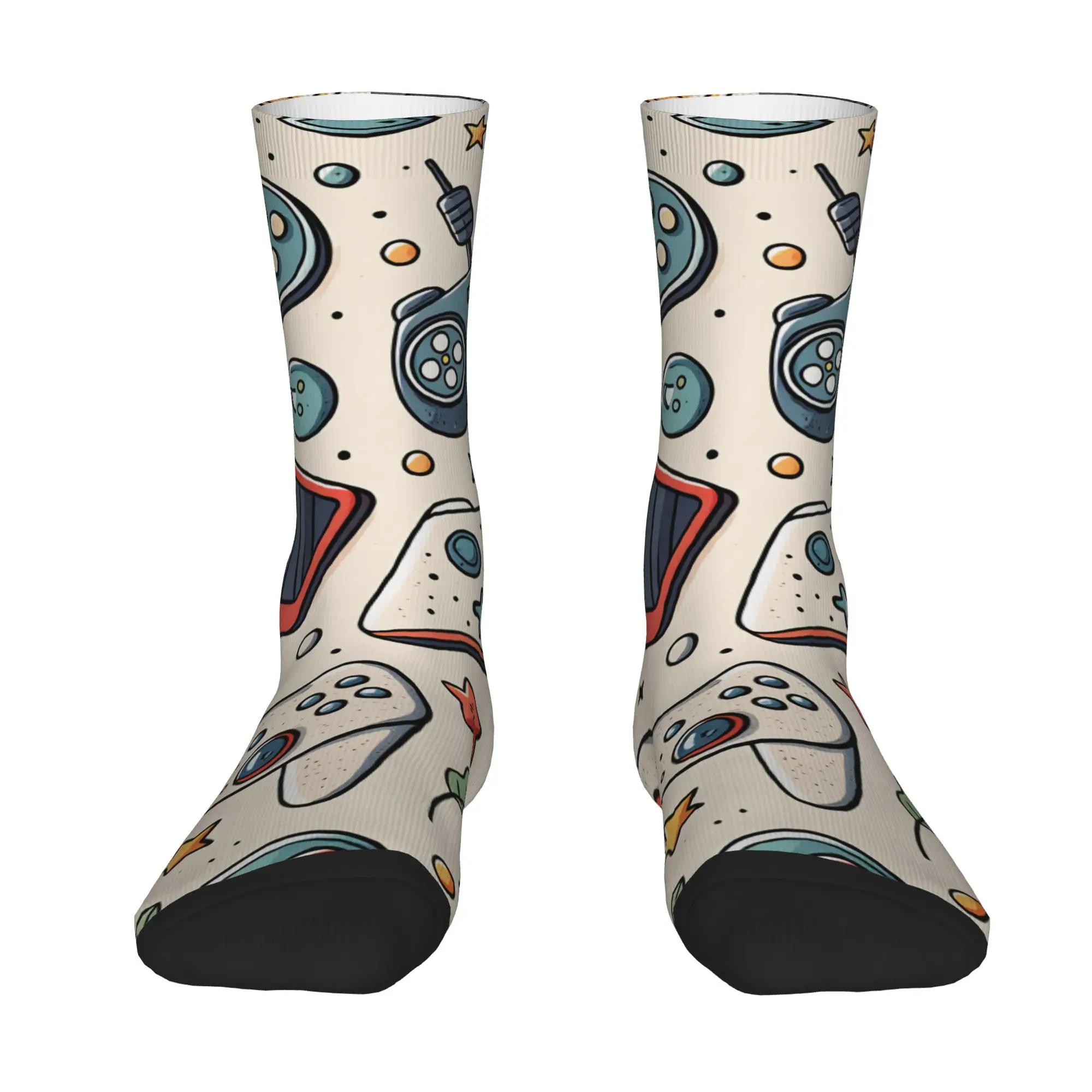 The Evolution of Video Game Stockings Women Men  Socks Soft Casual Socks Autumn Skateboard Non Slip Design Socks Gift