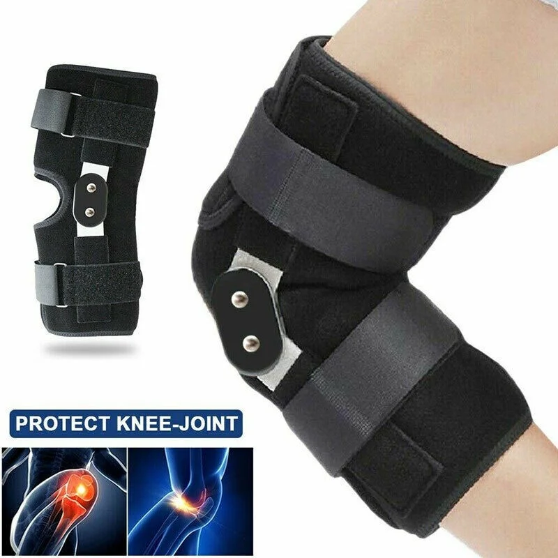 Knee Support Joint Brace Aluminium Alloy Breathable Stabilizer Sports Safety Pad Strap Patella Protector Orthopedic Arthritic