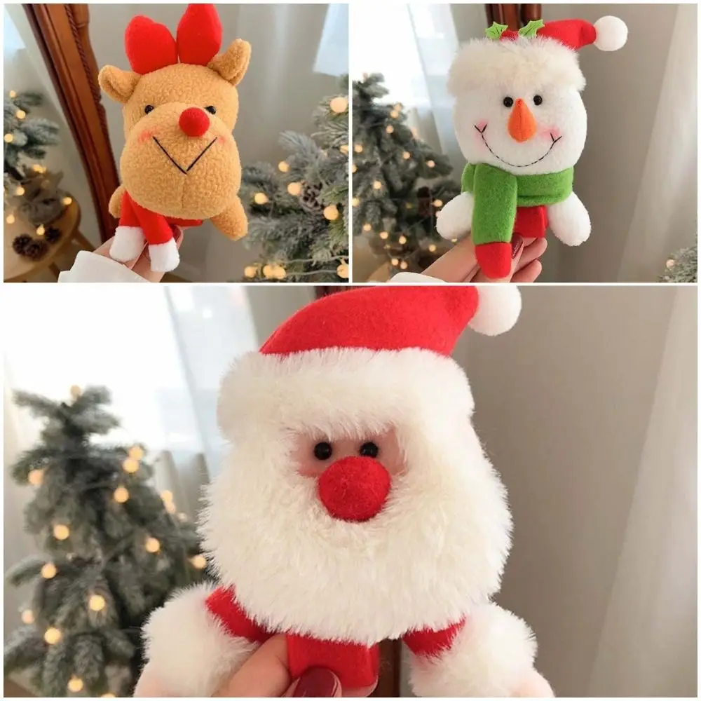 Avec Clap Circle bonhomme de neige Bracelet en peluche bonhomme de neige petit cerf noël en peluche Bracelet peluches amusantes