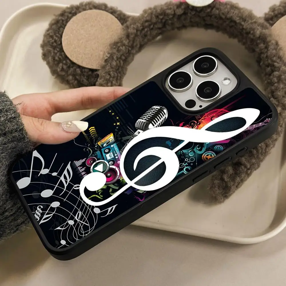 

Musical Note Staff Phone Case for iPhone 17 16 15 14 13 12 11 Air Pro Max Plus Matte Surface Cover