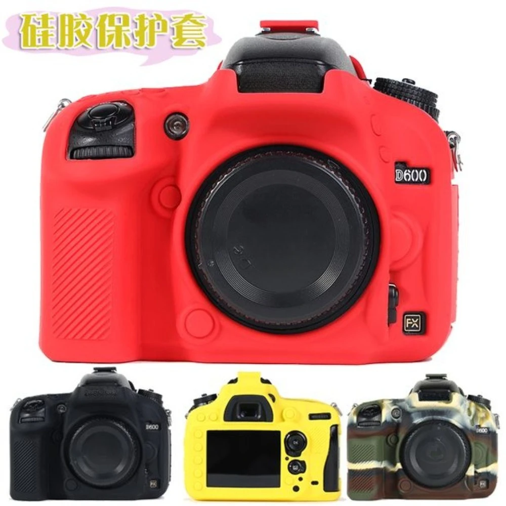 Protective Case For Nikon D600 D610 SLR Camera Case Silicone Accessories Rubber Bag Cover New Camera Bag+1 PCS Free Cleaning Pen