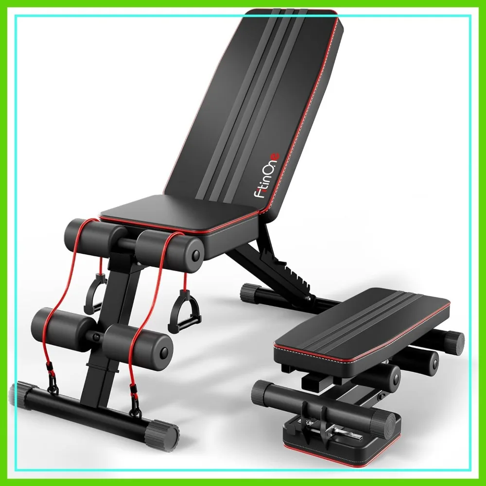 

Adjustable Folding Weight Bench, 660 lbs Capacity Multi-Functional Workout Bench for Home Gym, Sturdy Durable Full Body Exercise