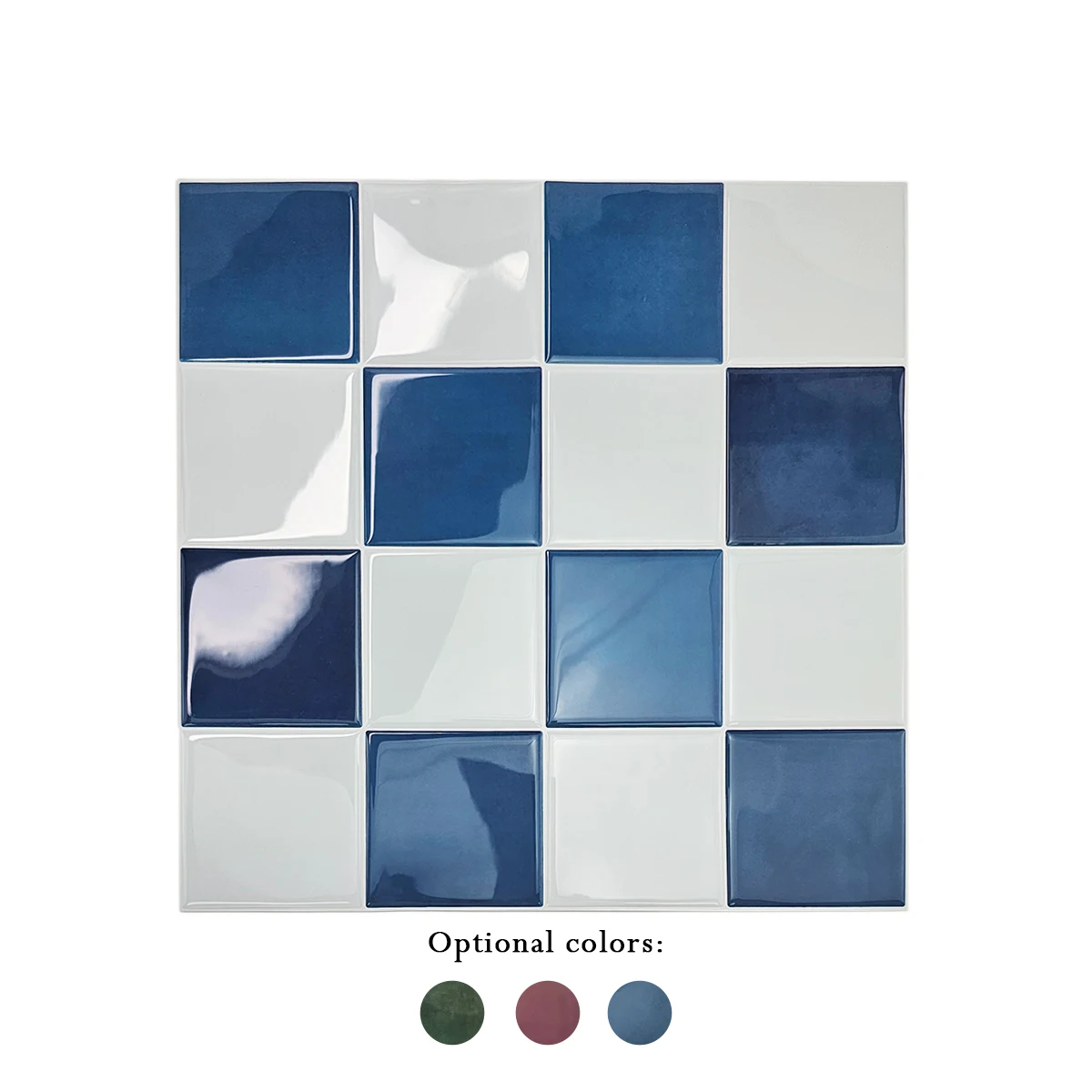 10/30 PC 3D Mozaïek Stijl Zelfklevende Wandtegel Keuken Backsplash Geschikt voor Keuken Wanddecoratie Vierkant 10,5" x 10,5"