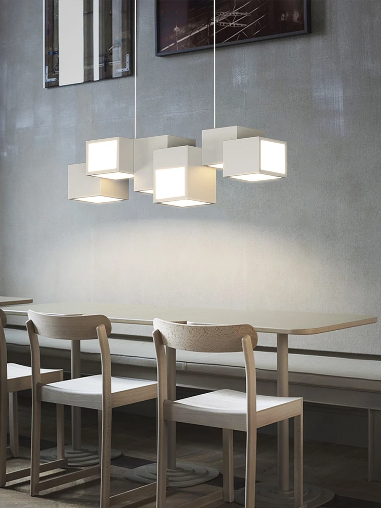 

Dining-room lamp postmodern contracted droplight minimalist individuality creative combination of led lamps and lanterns