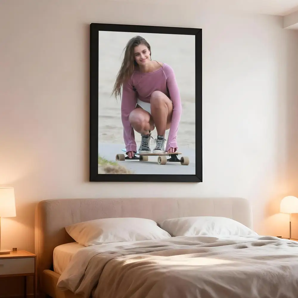 Actress Celebrity T-Taylor Hill Poster Artistic Peel-Off Wall Decor, Indoor Outdoor Home Ornament for Collectors