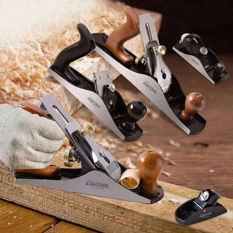 Hand Planer Carbon Steel Adjustable Wood Plane with Sharp Blade for Surface Edge Corner Plane Trimming and Chamfering