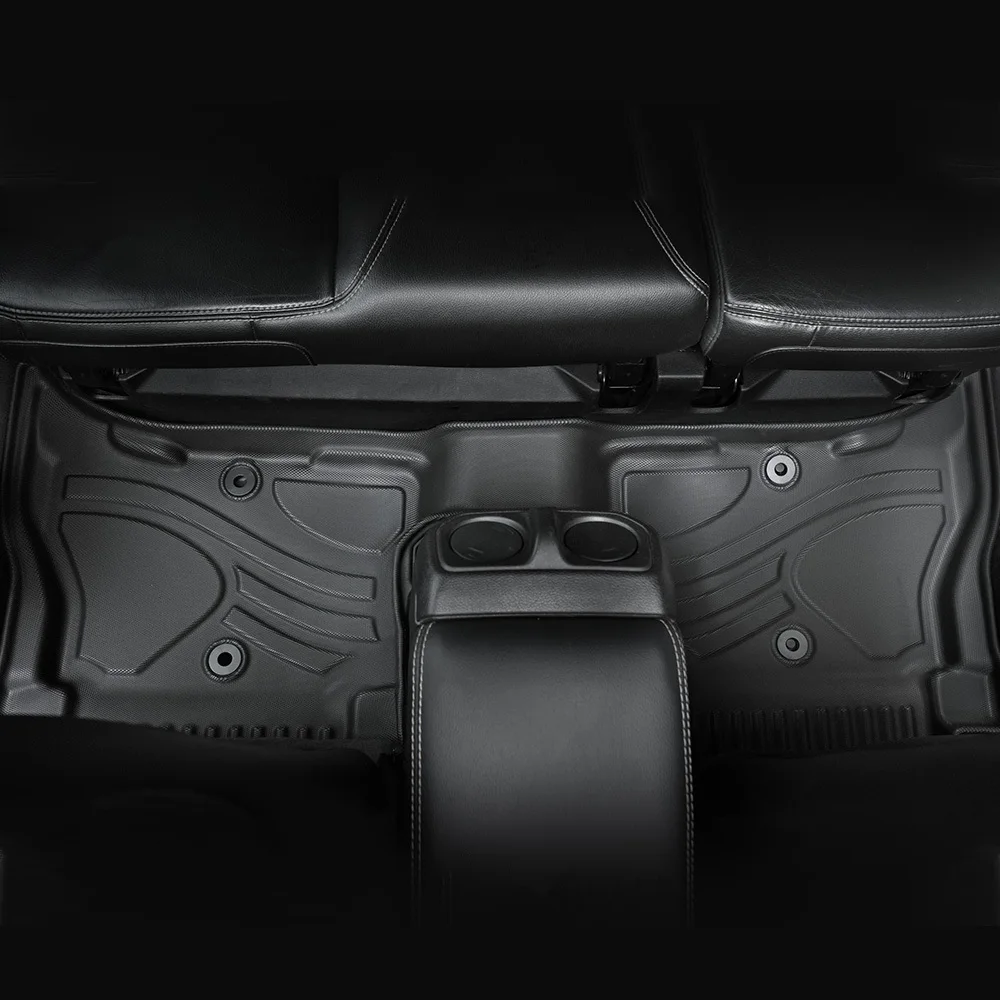 Tappetino per auto antiscivolo durevole in TPE ECO compatibile con Jeep Wrangler JL 4xe (non per modelli JL Unlimited a 2 porte) 2021-2024 3 pezzi