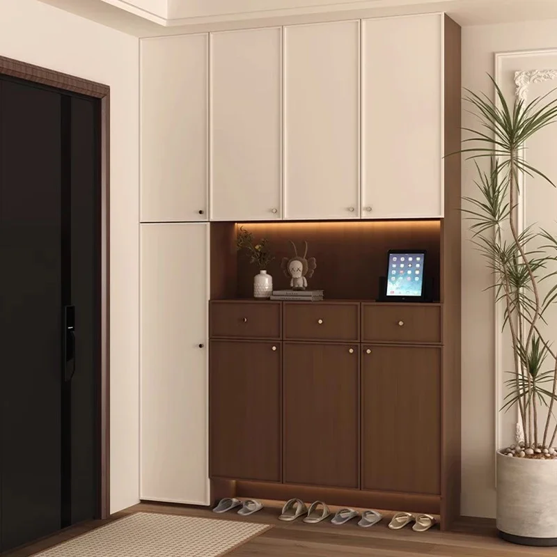 

Italian Design Organizer Shoe Cabinets Storage Modern Nordic Cupboard Shoe Cabinets Space Saving Home Furniture Scarpiera LLSC