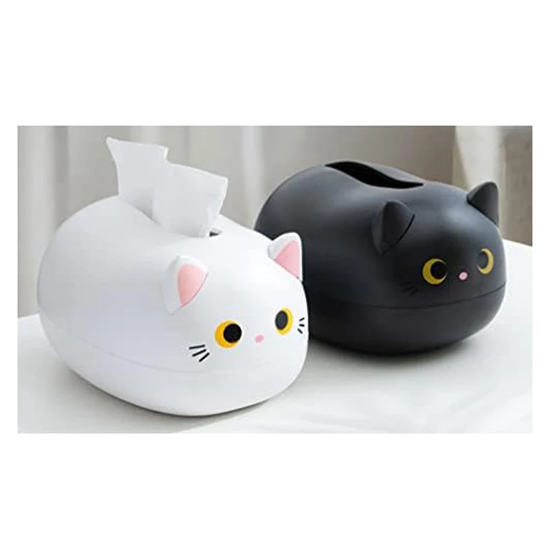 Cats Tissue Box Set Kit Dispenser Storage Tissue Holder With Toothpick Box Cats Tissue Box