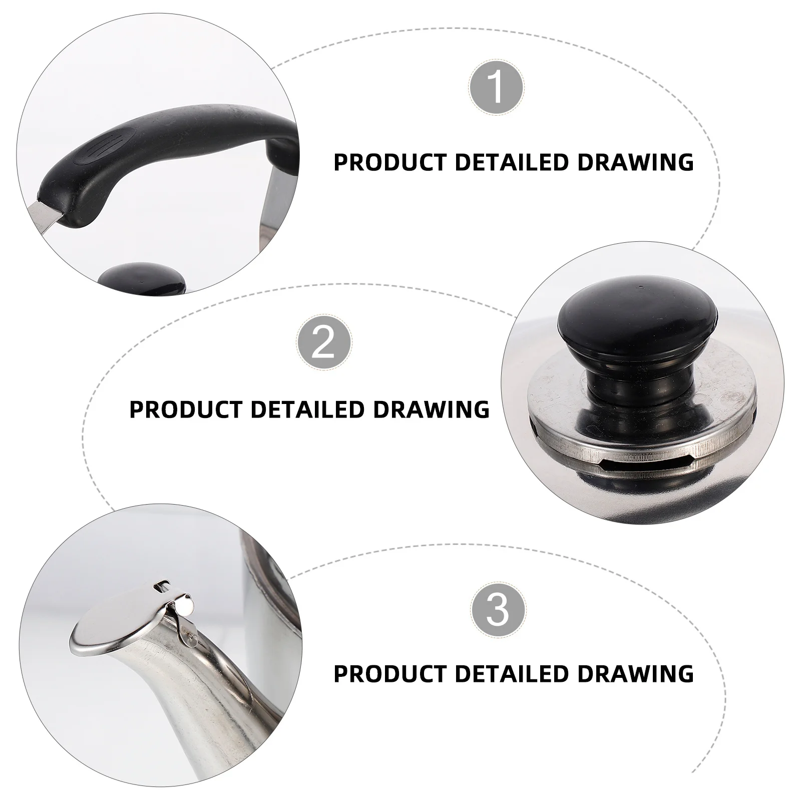 

6L Stainless Steel Tea Kettle Whistling Function Large Capacity Fast Heating for Gas Stove Household Kitchen Brewing Water