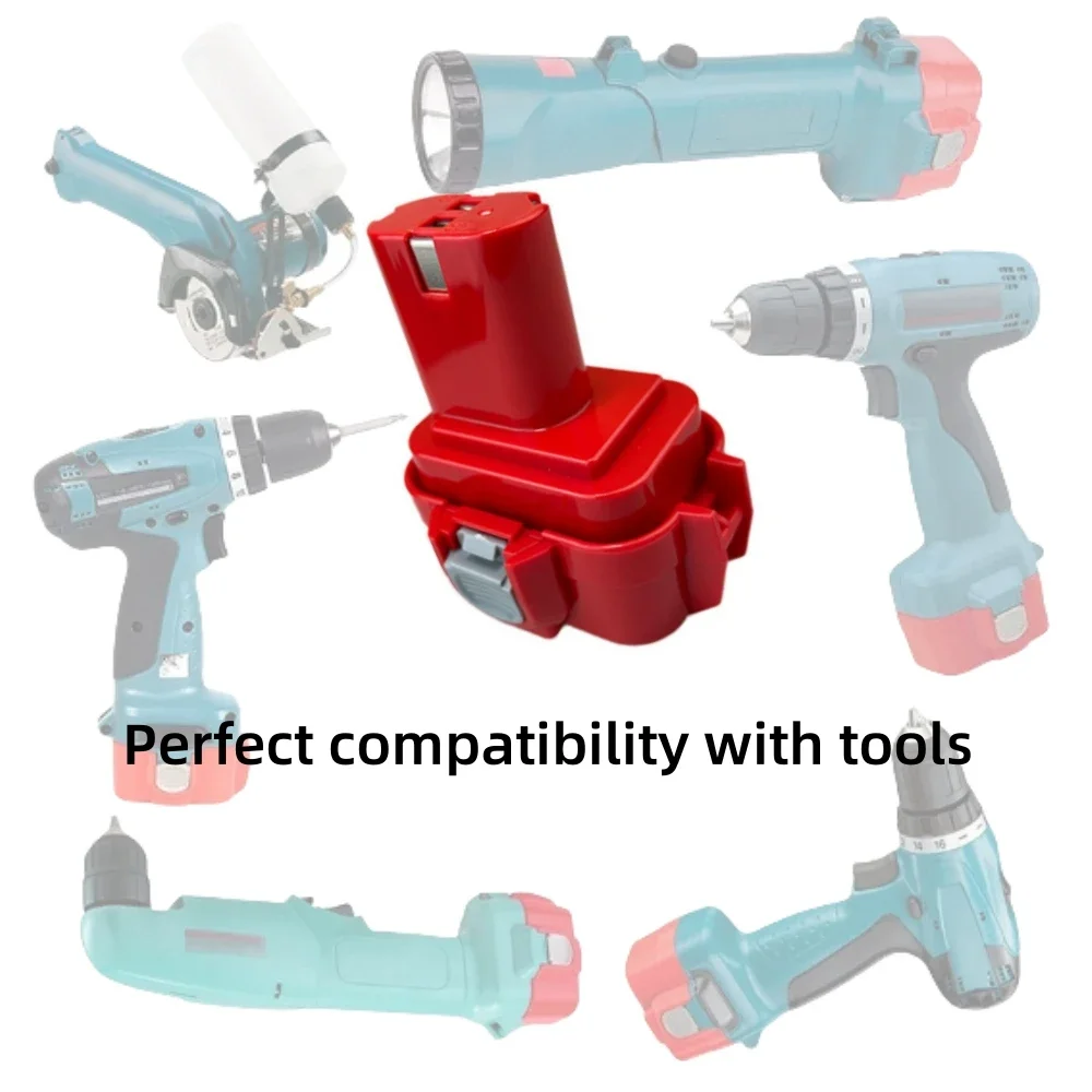 

9800mAh For Makita 9.6V Ni-Mh Battery PA09 9100 9120 9122 9133 9134 9135 6221D 6222D 192595-8 192596-6 Screwdriver Battery