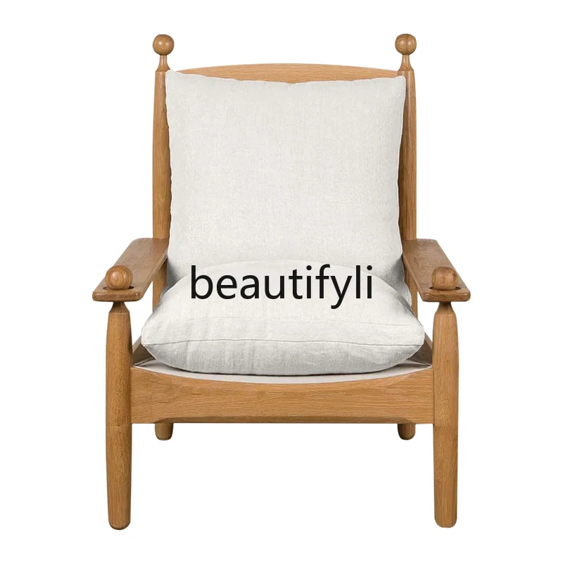 

Single sofa chair, minimalist single chair, living room single sofa, wabi-sabi chair, balcony lounge chair