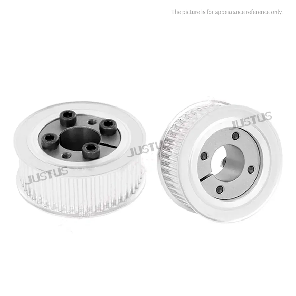 HTD 8M 50T/60T/72 Teeth Timing Pulley Keyless Bushing Bore 18/19/20/22/24/25/28/30/32/35/38/40 - 50mm for Belt Width 25/30mm