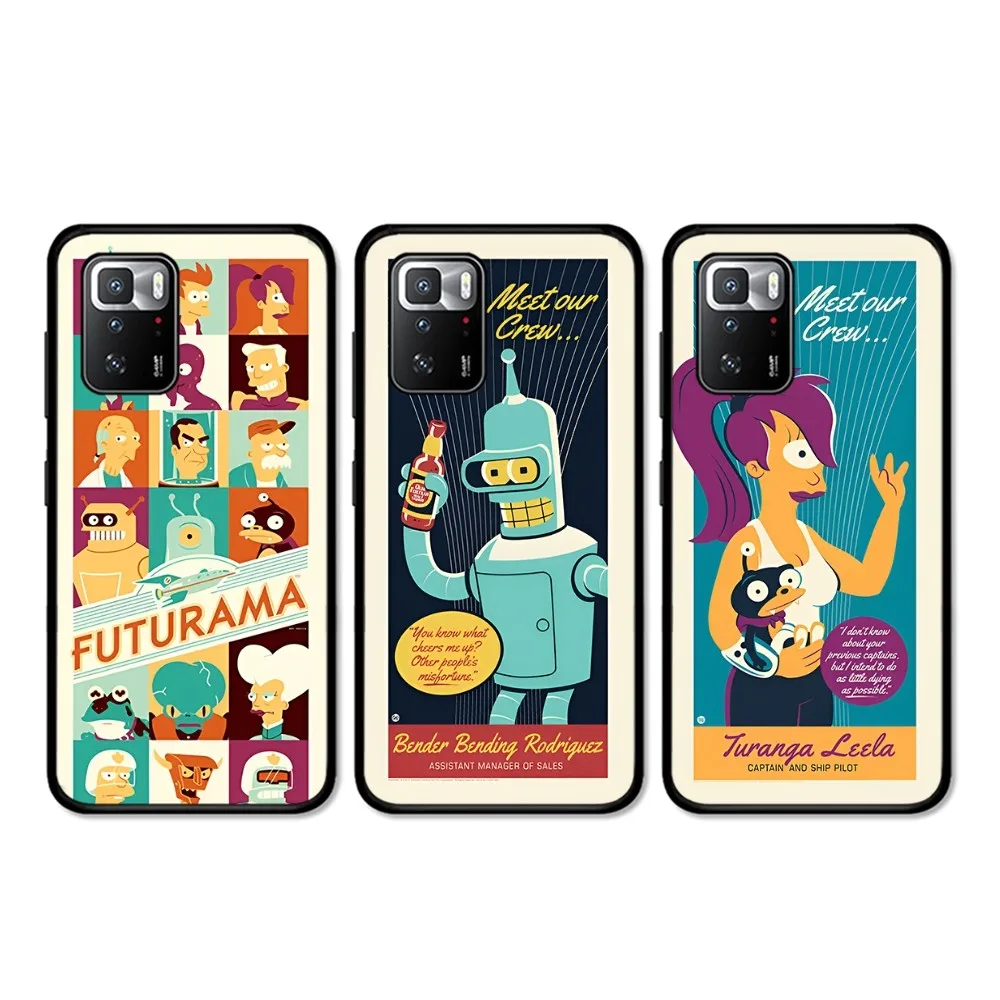 Cartoon F-Futurama Phone Case For Redmi 5 6 7 8 9 10 plus pro 6 7 8 9 A GO K20 K30 K40 pro plus F3 Fundas